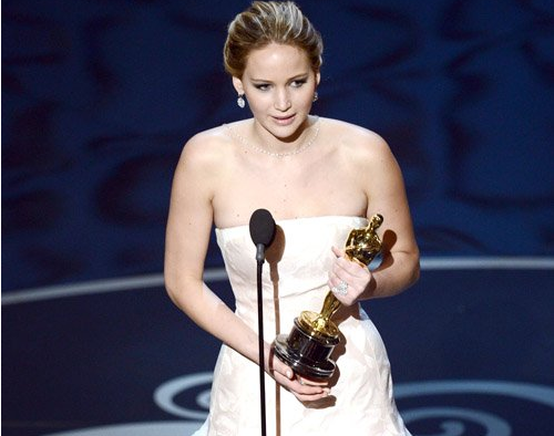 Jennifer Lawrence, ganadora de un oscar a la mejor actriz