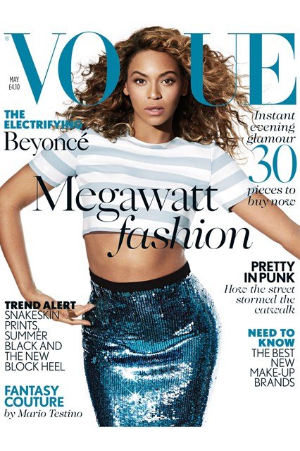 Beyonce Knowles posa para Vogue