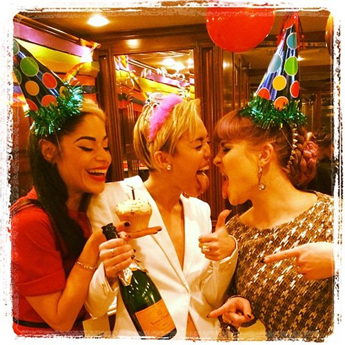 Miley Cyrus de fiesta