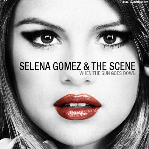 Selena Gomez & The Scene - When The Sun Goes Down (Album Cover: designed by Jonathan Gardner)