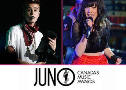 Justin Bieber y Carly Rae Jepsen nominados a los Juno