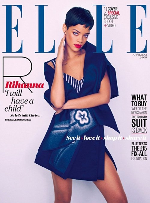Rihanna en la portada de Elle