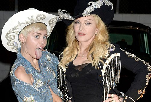 Miley Cyrus y Madonna